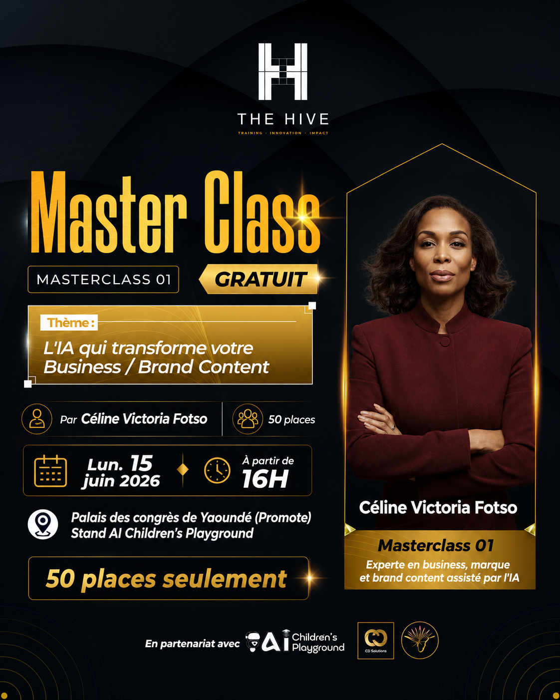 Flyer Masterclass 01 — Céline Victoria Fotso