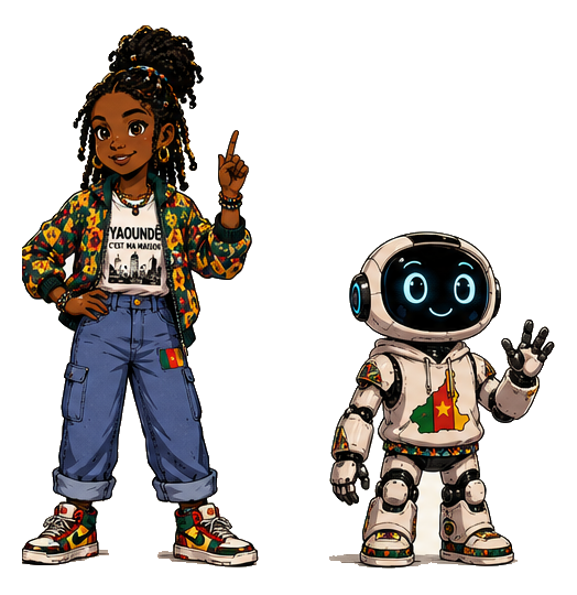 Ambe & Eto — AI Children's Playground mascots