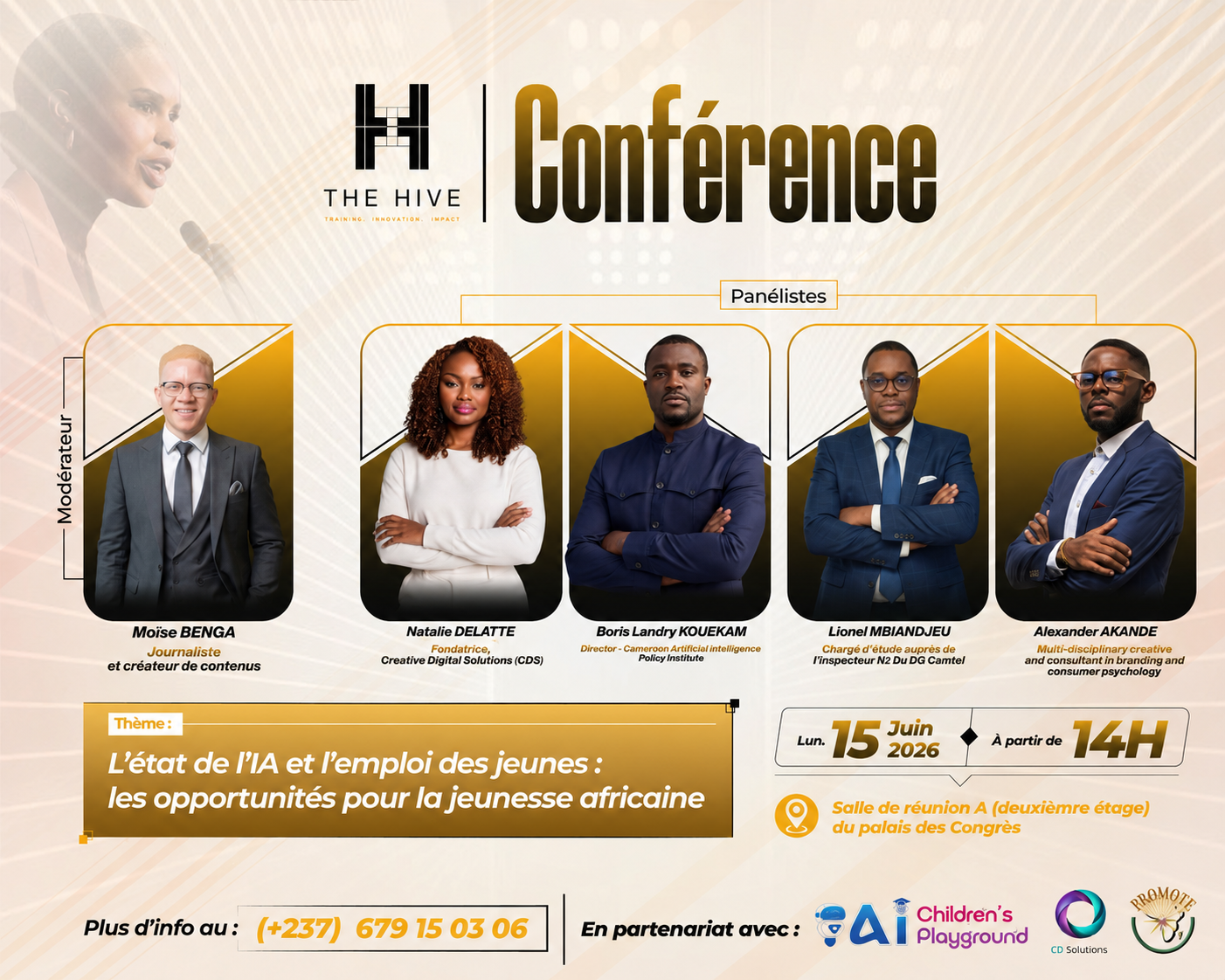 Flyer Conférence — L'état de l'IA et l'emploi des jeunes