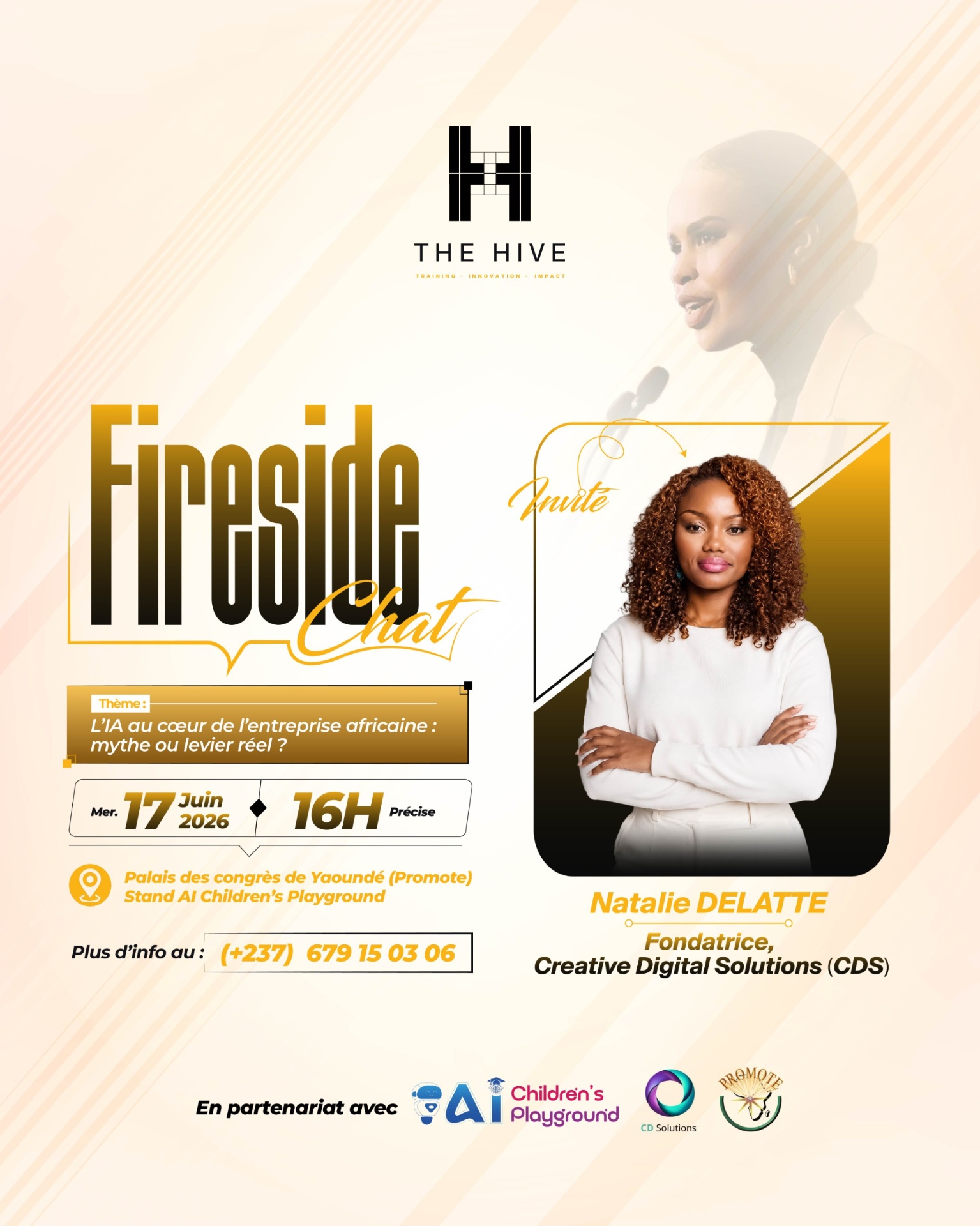 Flyer Fireside Chat A — L'IA au cœur de l'entreprise africaine : mythe ou levier réel ?